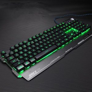 Mechanical Keyboard and Mouse Combo RGB Gaming 105 Keys Blue Switches Wired USB Keyboards with Detachable Wrist Rest, Programmable Mouse, RGB Large Gaming Mouse Pad for PC Gamer Computer Desktop