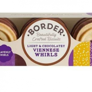 Biscuits Light & Chocolately Viennese Whirls 150g - Single Unit