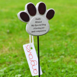 Special Dog Paw Print Memorial Pet Memory Tribute Stick