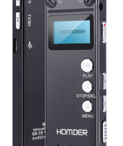 Digital Voice Recorder, Homder 8GB USB Professional Dictaphone Voice Recorder with MP3 Player